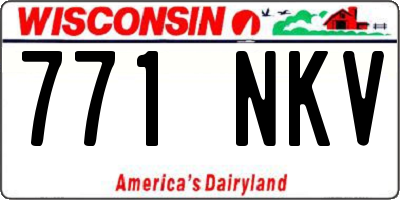 WI license plate 771NKV