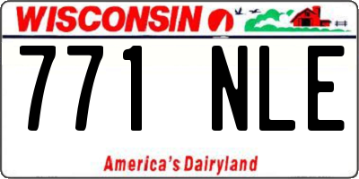 WI license plate 771NLE