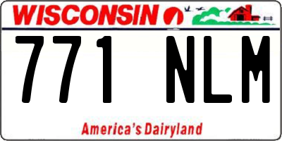 WI license plate 771NLM
