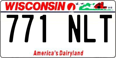 WI license plate 771NLT