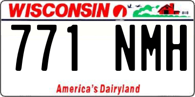 WI license plate 771NMH