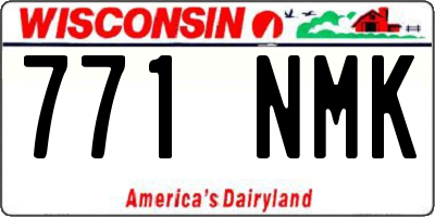 WI license plate 771NMK