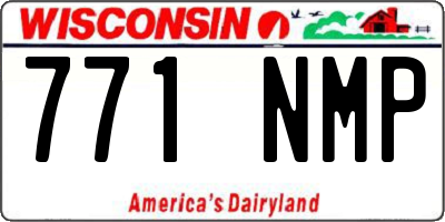 WI license plate 771NMP