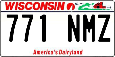 WI license plate 771NMZ
