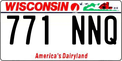 WI license plate 771NNQ