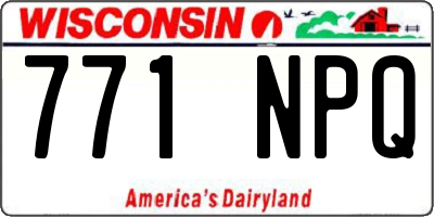 WI license plate 771NPQ