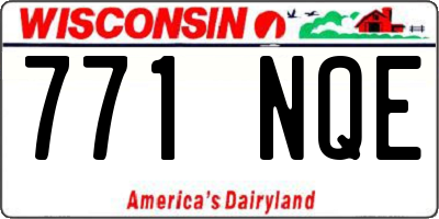 WI license plate 771NQE