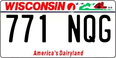 WI license plate 771NQG
