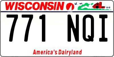 WI license plate 771NQI
