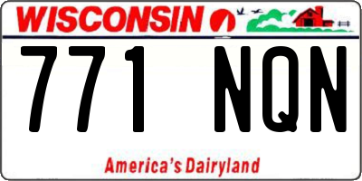 WI license plate 771NQN