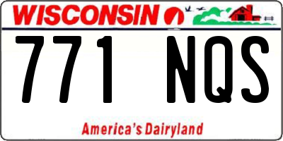 WI license plate 771NQS