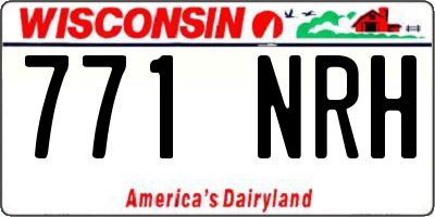 WI license plate 771NRH