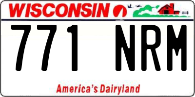 WI license plate 771NRM