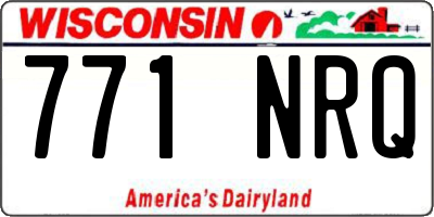 WI license plate 771NRQ