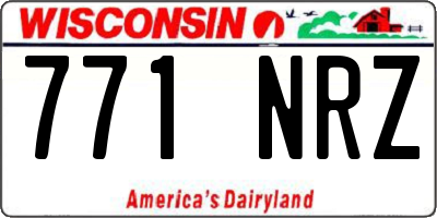 WI license plate 771NRZ