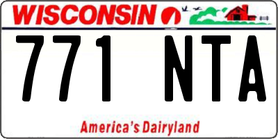 WI license plate 771NTA