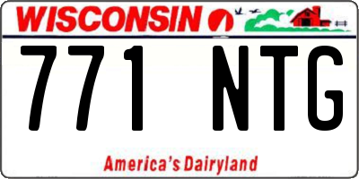 WI license plate 771NTG
