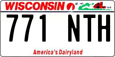 WI license plate 771NTH