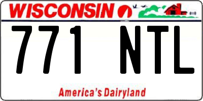WI license plate 771NTL