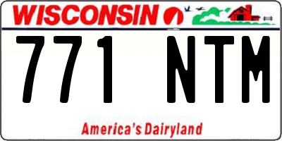 WI license plate 771NTM