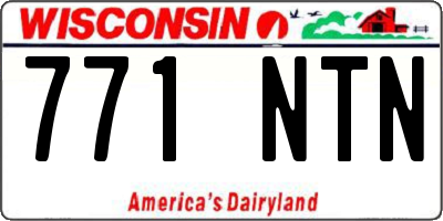 WI license plate 771NTN