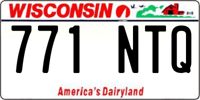 WI license plate 771NTQ