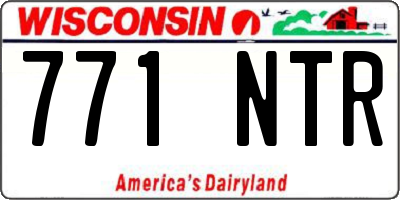 WI license plate 771NTR