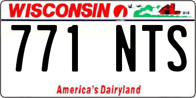 WI license plate 771NTS
