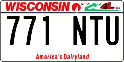 WI license plate 771NTU