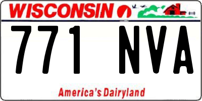WI license plate 771NVA