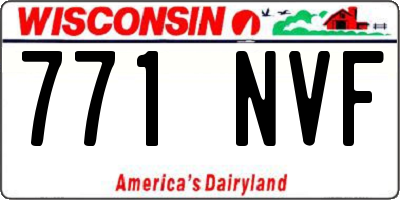 WI license plate 771NVF