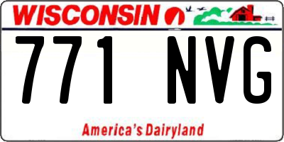 WI license plate 771NVG