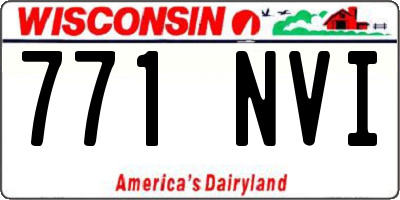 WI license plate 771NVI