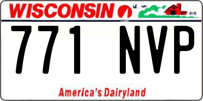 WI license plate 771NVP