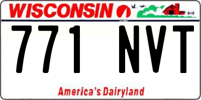 WI license plate 771NVT