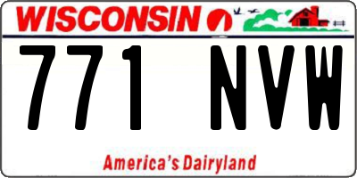 WI license plate 771NVW