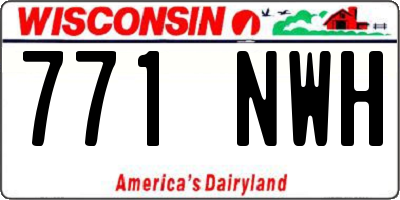 WI license plate 771NWH