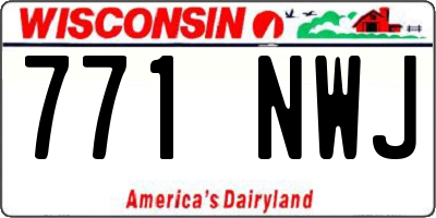 WI license plate 771NWJ