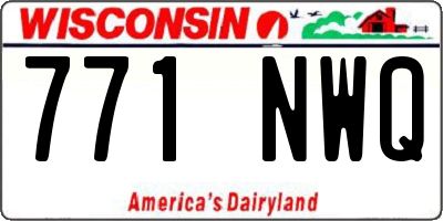 WI license plate 771NWQ