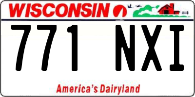 WI license plate 771NXI