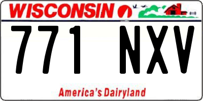 WI license plate 771NXV