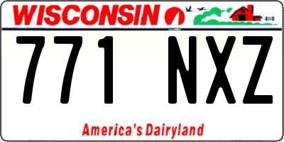 WI license plate 771NXZ