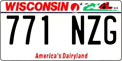 WI license plate 771NZG