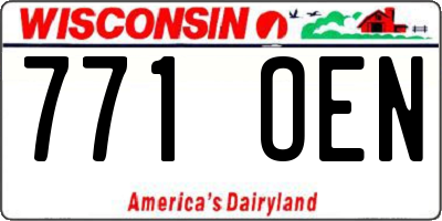WI license plate 771OEN