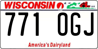 WI license plate 771OGJ