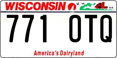 WI license plate 771OTQ