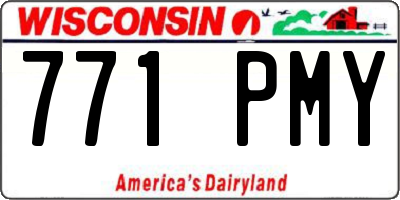 WI license plate 771PMY