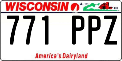 WI license plate 771PPZ