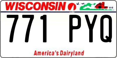 WI license plate 771PYQ