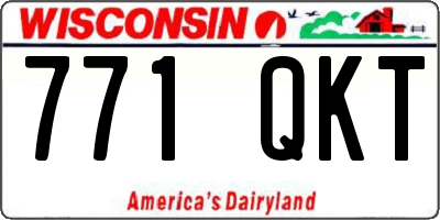 WI license plate 771QKT